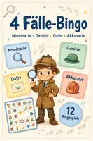 Vorschau - Spiele - Die 4 Fälle des Nomens – Detektiv-Bingo! - Deckblatt