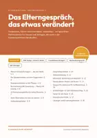 Vorschau - Unterrichtsreihen - Elterngespräch führen – Leitfaden und Protokoll - Deckblatt