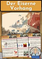 Vorschau - Arbeitsblätter - Eiserner Vorhang - Wie Europa geteilt wurde - Deckblatt
