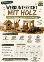 Vorschau - Arbeitsblätter - Werkunterricht mit Holz | Produktentwicklung, Werkstoffe & Holzbearbeitung | Arbeitsblätter Klasse 5–10 | Materialpaket - Deckblatt