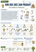 Vorschau - Arbeitsblätter - Werkunterricht mit Holz | Produktentwicklung, Werkstoffe & Holzbearbeitung | Arbeitsblätter Klasse 5–10 | Materialpaket - Seite 1