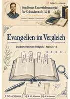 Vorschau - Arbeitsblätter - Synoptische Evangelien Klasse 7 -8 - Deckblatt