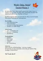 Vorschau - Spiele - Würfel-Sätze Herbst | Deutsch Klasse 2 | Satzbildung - Seite 1