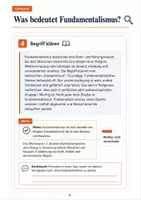 Vorschau - Arbeitsblätter - Fundamentalismus: Lernkartei Religion Klasse 9-10 - Seite 3