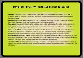 Vorschau - Bildkarten - Dystopian and Utopian Literature (Speaking Prompts / Conversation Cards) - Seite 3
