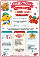 Vista previa - Unidades / Secuencias / Situaciones de Aprendizaje - Yo tengo… ¿Quién tiene? El cuerpo humano. 4.º de Primaria. 36 tarjetas - página 1