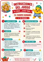 Vista previa - Unidades / Secuencias / Situaciones de Aprendizaje - Yo tengo… ¿Quién tiene? El cuerpo humano. 4.º de Primaria. 36 tarjetas - página 2