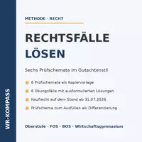 Vorschau - Arbeitsblätter - Rechtsfälle lösen im Gutachtenstil - Deckblatt