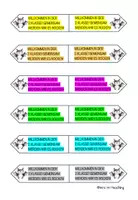 Vorschau - Bildkarten - Fledermausklasse: Willkommensgruß 2.Klasse Schulbeginn - Seite 1