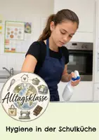 Vorschau - Arbeitsblätter - AES Klasse 6 Hygiene in der Schulküche - Arbeitsblatt mit Lösungen - Deckblatt
