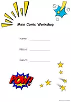 Vorschau - Arbeitsblätter - Comic-Workshop - Arbeitsheft zum Entdecken und Gestalten - Deckblatt