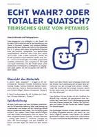 Vorschau - Arbeitsblätter - Kostenlos: Tierquiz Kita Grundschule – Bewegungsspiel mit 18 Tierarten - Seite 1