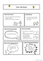 Vorschau - Arbeitsblätter - Comic-Merkmale einfach erklärt - Deckblatt