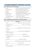 Vorschau - Arbeitsblätter - BIG APPLE Vocabulary Worksheets - More 4 Unit 3 NEW YORK - Seite 1