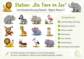 Vorschau - Arbeitsblätter - Stationenarbeit Tiere im Zoo - Seite 2