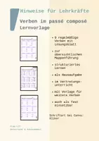 Vorschau - Arbeitsblätter - Passé Composé - Verben konjugieren - Seite 1
