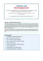 Vorschau - Arbeitsblätter - Workbook: T-Konto & Buchungsjournal meistern | Grundlagen der doppelten Buchführung (Rechnungswesen) - Deckblatt