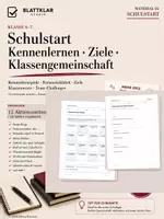 Vorschau - Spiele - Schulstart - Kennenlernen und Klassengemeinschaft. 6-7 - Deckblatt