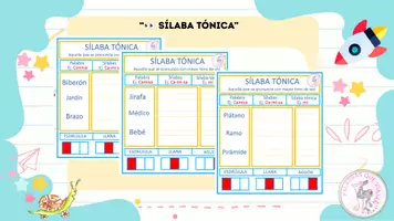 Vista previa - Juegos / Gamificación - DESCRIBE LA SÍLABA TONICA - Portada
