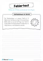 Vorschau - Arbeitsblätter - 10 Fehlertexte zum Herbst - Seite 1