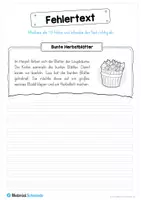 Vorschau - Arbeitsblätter - 10 Fehlertexte zum Herbst - Seite 3