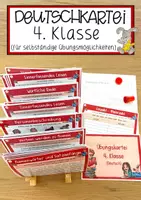 Vorschau - Anderer Materialtyp - Deutschkartei 1.-4. Klasse für die selbständige Übungsmöglichkeit - Seite 2