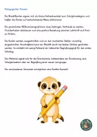 Vorschau - Anderer Materialtyp - Willkommensgruß zum Schuljahresbeginn Erdmännchen - Seite 1