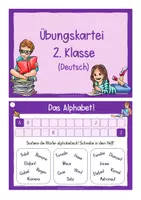 Vorschau - Anderer Materialtyp - Deutschkartei 2. Klasse (für selbständige Übungsmöglichkeit) - Seite 1