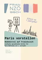 Vorschau - Arbeitsblätter - Redemittel Französisch - Paris vorstellen - Deckblatt