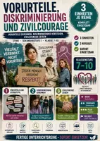 Vorschau - Unterrichtsreihen - Vorurteile, Diskriminierung & Zivilcourage · Ethik Unterrichtsmaterial | Sekundarstufe I (Klasse 7–10) - Deckblatt