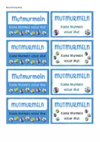 Vorschau - Anderer Materialtyp - Mutmurmeln Vorlagen für ein Geschenk - Seite 1
