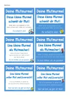 Vorschau - Anderer Materialtyp - Mutmurmeln Vorlagen für ein Geschenk - Seite 2
