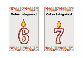 Vorschau - Präsentationen/Tafelbilder - Geburtstagskind / Aufsteller (10x15) - Seite 1