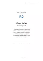 Vorschau - Prüfungsvorbereitung - telc Deutsch B2 Hörverstehen Komplettpaket | 15 Übungstests mit Transkripten | 300 Aufgaben + Lösungsschlüssel - Seite 1