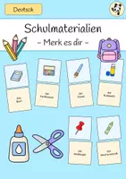 Vorschau - Spiele - Schulmaterialien MERK ES DIR - Deckblatt