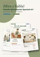 Vorschau - Arbeitsblätter - Spanisch A1 Sprechen – 24 visuelle 5-Minuten-Sprechstarter | Bildimpulse Sek I - Deckblatt