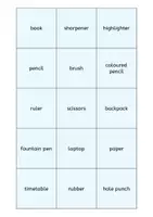 Vorschau - Spiele - School supplies (Schulmaterialien) Vokabeln lernen SPIEL - Seite 3
