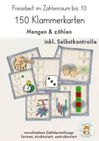 Vorschau - Spiele - Klammerkarten ZR 10 Mengen erfassen Blitzblick Blitzsehen - Deckblatt