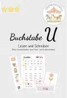 Vorschau - Arbeitsblätter - Buchstabe U - lesen und schreiben - Deckblatt