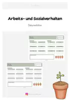 Vorschau - Lehrpläne/Lehrermaterial - Arbeits- und Sozailverhalten | Dokumentationsvorlage - Deckblatt