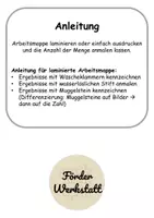 Vorschau - Arbeitsblätter - Klammerkarten: Sankt Martin Mengen zählen bis 10 - Mathematik - Seite 1