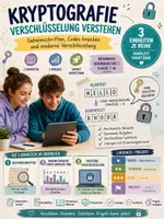 Vorschau - Unterrichtsreihen - Kryptografie & Verschlüsselung verstehen | Informatik Unterrichtsmaterial Sekundarstufe I | Klassen 7–10 - Deckblatt