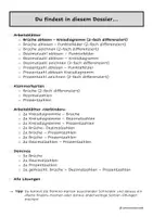Vorschau - Unterrichtsreihen - Brüche, Dezimalzahlen, Prozentzahlen-Dossier - Seite 1