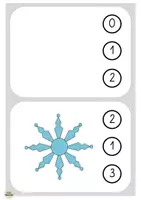 Vorschau - Arbeitsblätter - Klammerkarten: Menge 10 - WINTER/WEIHNACHTEN - Menge legen - Mathematik - Seite 3