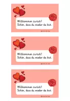 Vorschau - Bildkarten - Feriengruß, Willkommen zurück, Willkommensgruß nach den Ferien - Seite 3