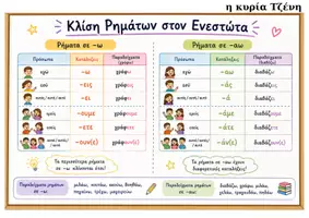 Προεπισκόπηση - Φύλλα εργασίας - διδασκαλία ρημάτων - Σελίδα 3