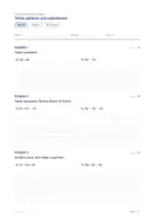 Vorschau - Test - Test · Terme addieren und subtrahieren · Test A und B in zwei Stufen mit Lösungen und Notenschlüssel - Seite 3