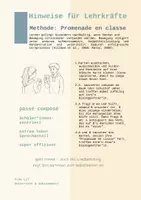 Vorschau - Mal- und Bastelvorlagen - Passé composé | Verbkarten & Bewegung - Seite 1