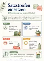 Vorschau - Arbeitsblätter - Satzbau Schule A1 – Wer? macht was? wo? wann? - Seite 2