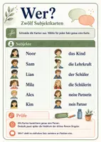 Vorschau - Arbeitsblätter - Satzbau Schule A1 – Wer? macht was? wo? wann? - Seite 3